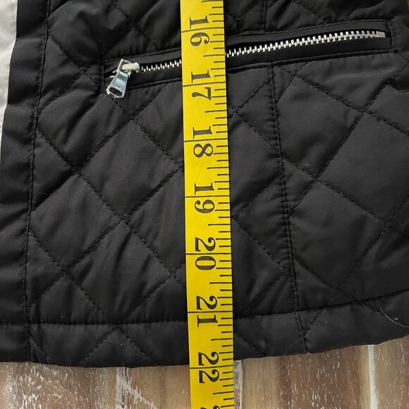 Lauren Ralph Lauren Women Quilted Jacket Size S Black Moto Preppy Old Money City - Picture 8 of 8